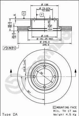Brake Disc (09.5619.10)
