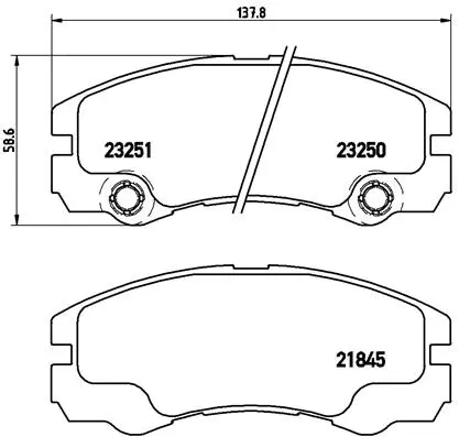 Brake Pad Set, disc brake (P 59 033)