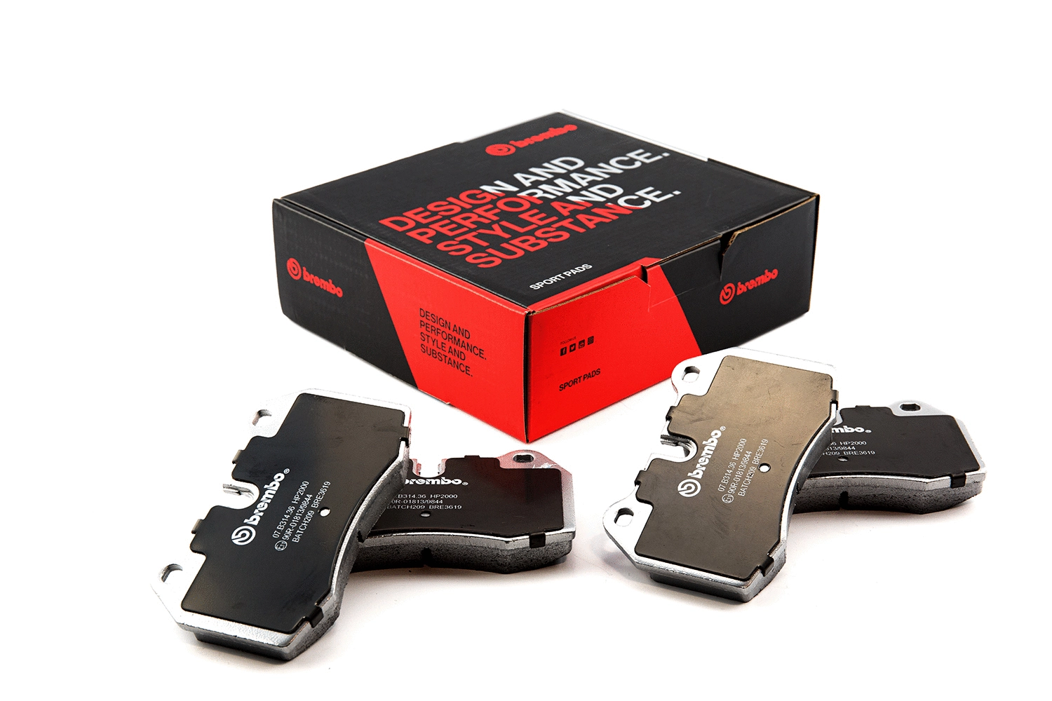 High Performance Brake Pad Set (07.B314.36)