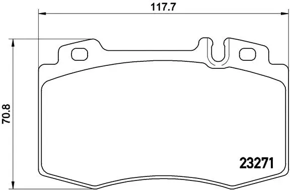 Brake Pad Set, disc brake (P 50 041)