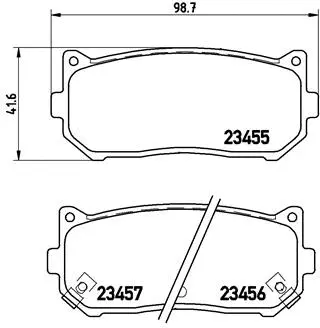 Brake Pad Set, disc brake (P 30 008)