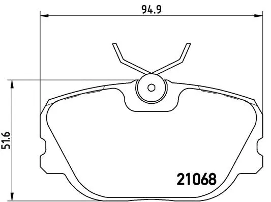 Brake Pad Set, disc brake (P 71 004)