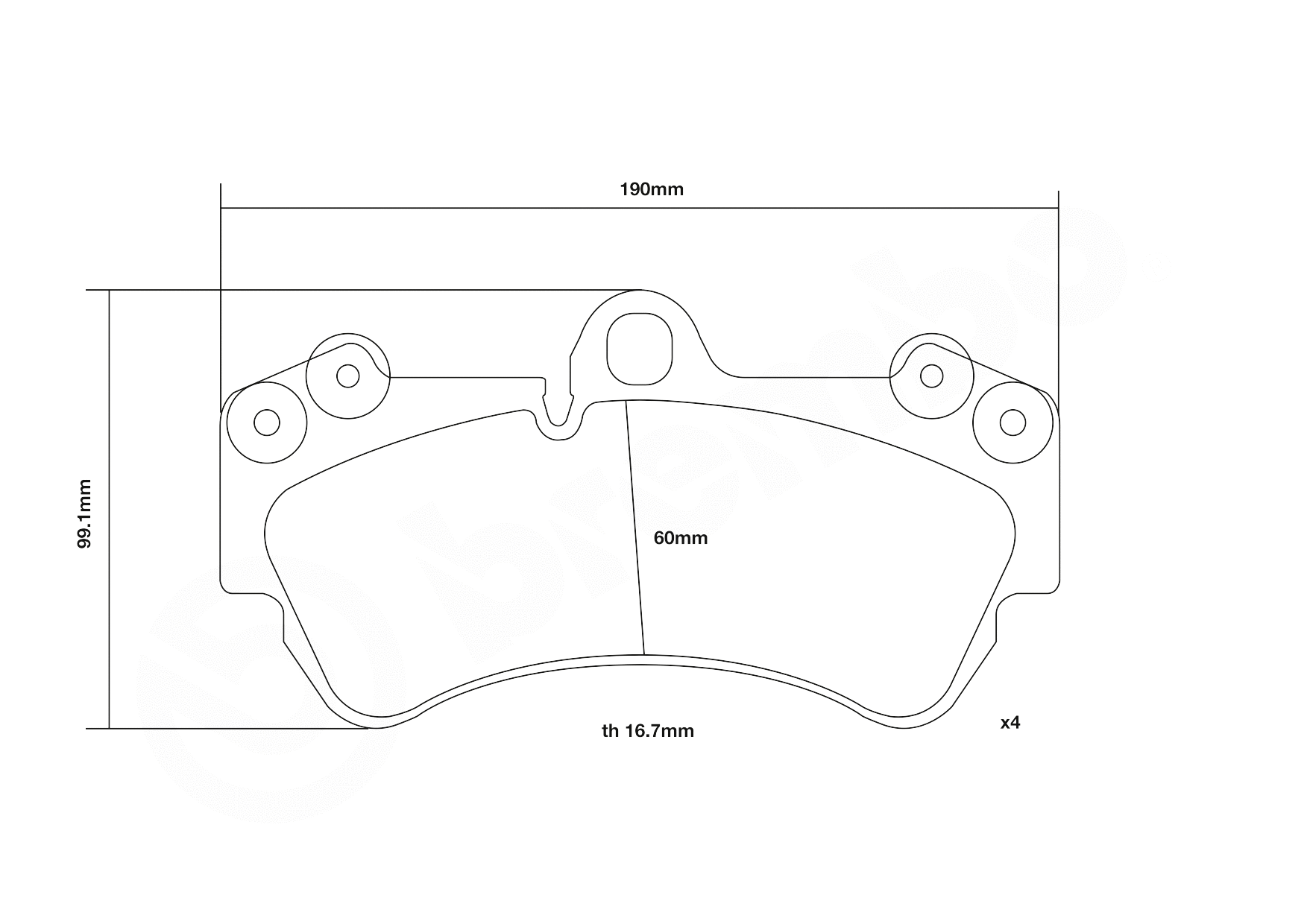 High Performance Brake Pad Set