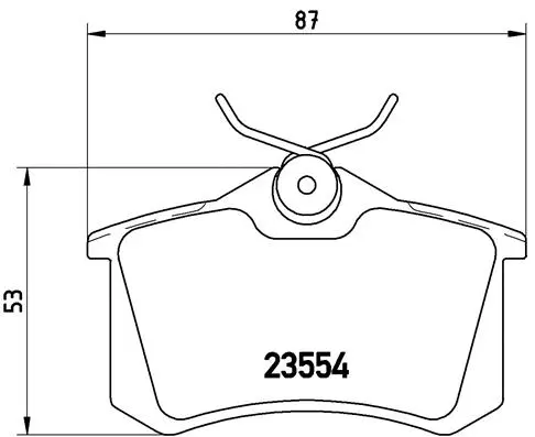 Brake Pad Set, disc brake (P 85 020)