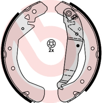 Brake Shoe Set (S 59 525)