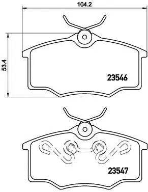 Brake Pad Set, disc brake (P 59 034)