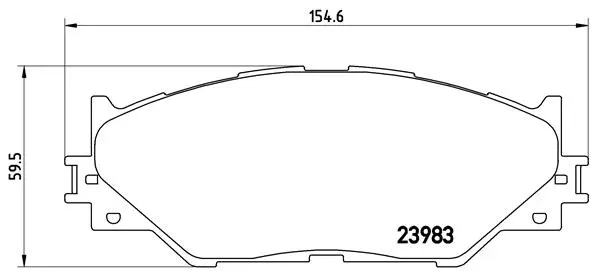 Brake Pad Set, disc brake (P 83 074)