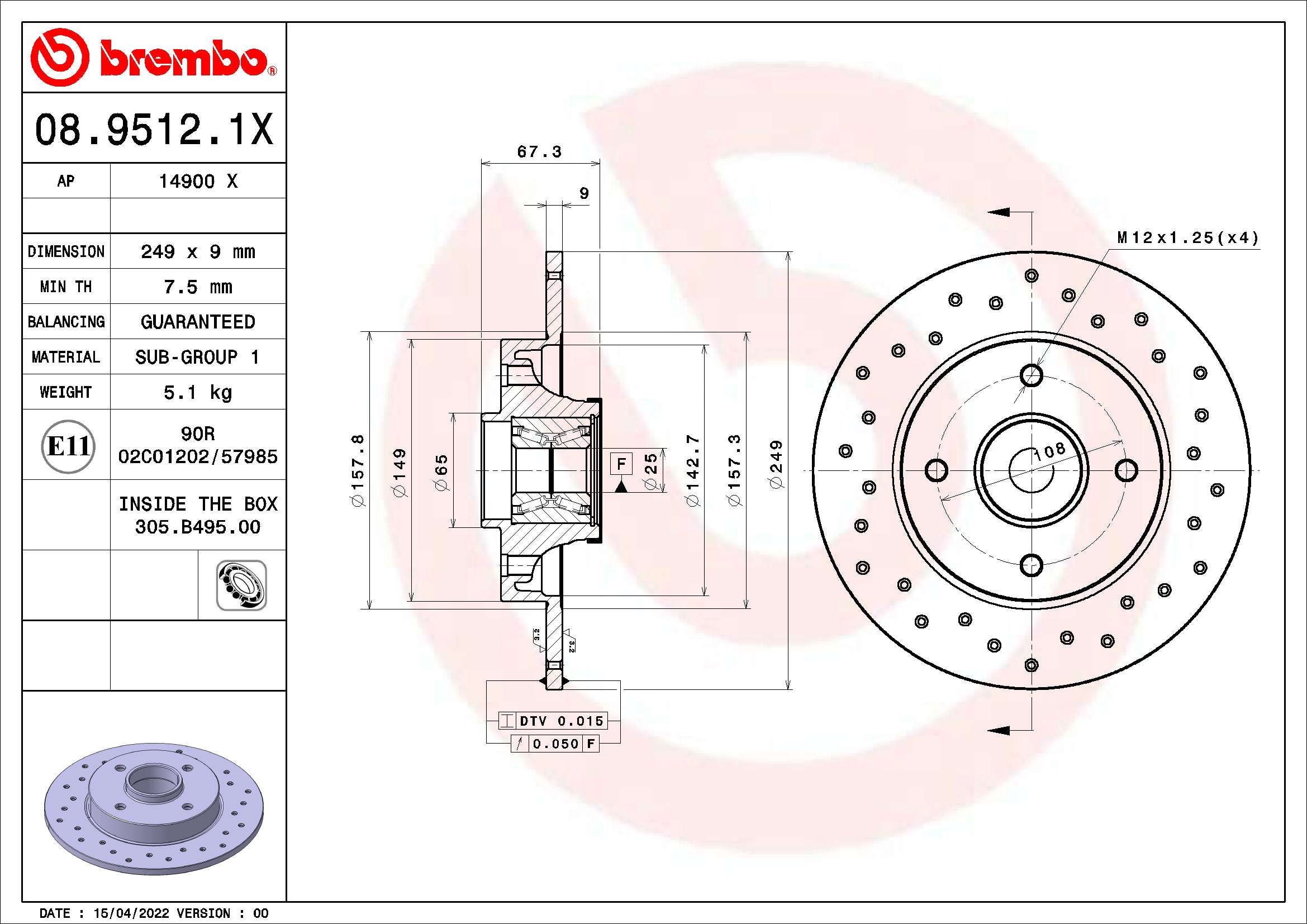Brake Disc (08.9512.1X)