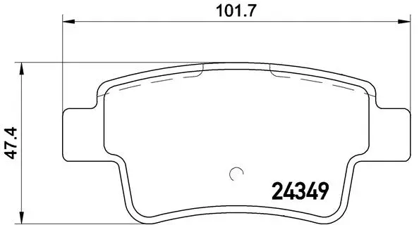 Brake Pad Set, disc brake (P 59 057)