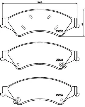 Brake Pad Set, disc brake (P 24 153)