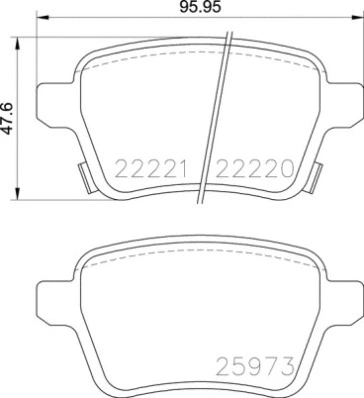 Brake Pad Set, disc brake (P 59 086)