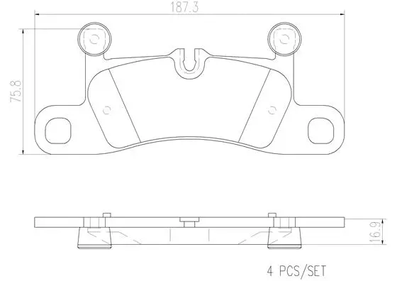 Brake Pad Set, disc brake (P65027N)