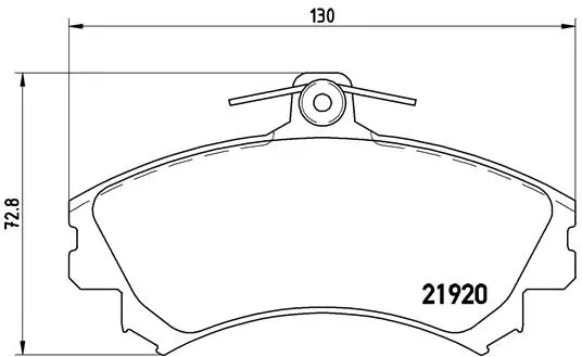 Brake Pad Set, disc brake (P 50 055)