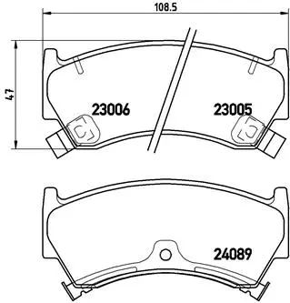 Brake Pad Set, disc brake (P 56 026)