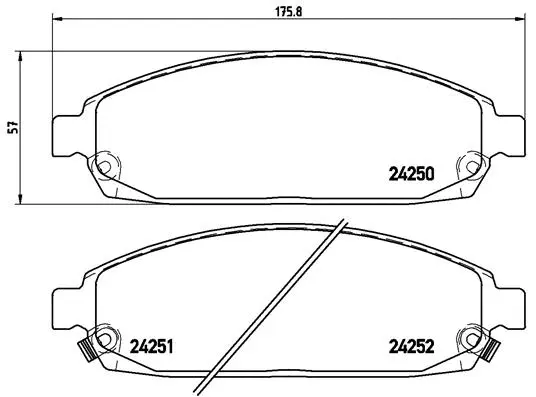 Brake Pad Set, disc brake (P 37 010)
