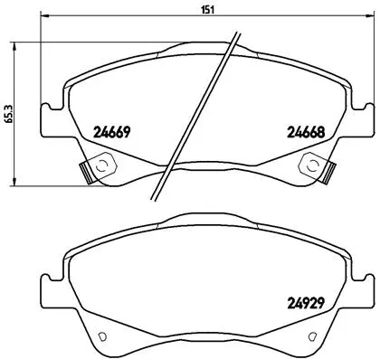 Brake Pad Set, disc brake (P 83 109)