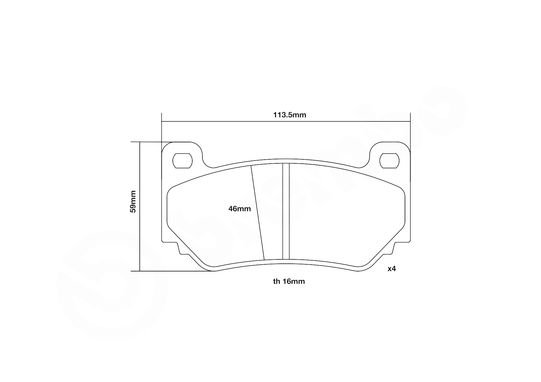 High Performance Brake Pad Set