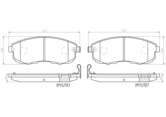 Brake Pad Set, disc brake (P 56 116)