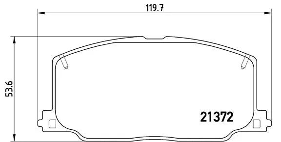 Brake Pad Set, disc brake (P 83 016)