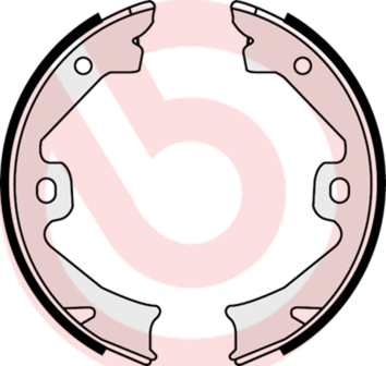 Brake Shoe Set, parking brake (S 52 509)