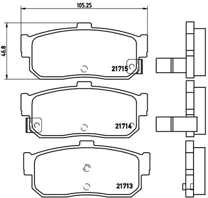 Brake Pad Set, disc brake (P 56 029)
