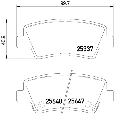 Brake Pad Set, disc brake (P 30 054)