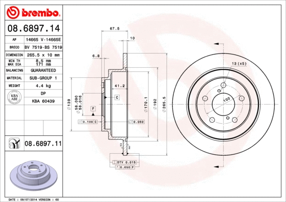 Brake Disc (08.6897.14)