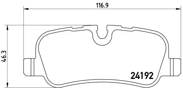 Brake Pad Set, disc brake (P 44 019)
