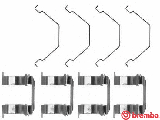Accessory Kit, disc brake pad (A 02 266)
