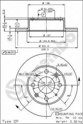Brake Disc (08.4423.20)