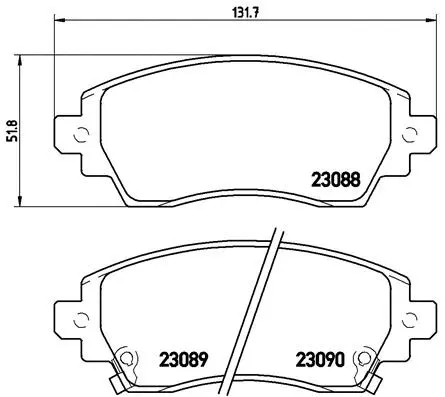 Brake Pad Set, disc brake (P 83 042)