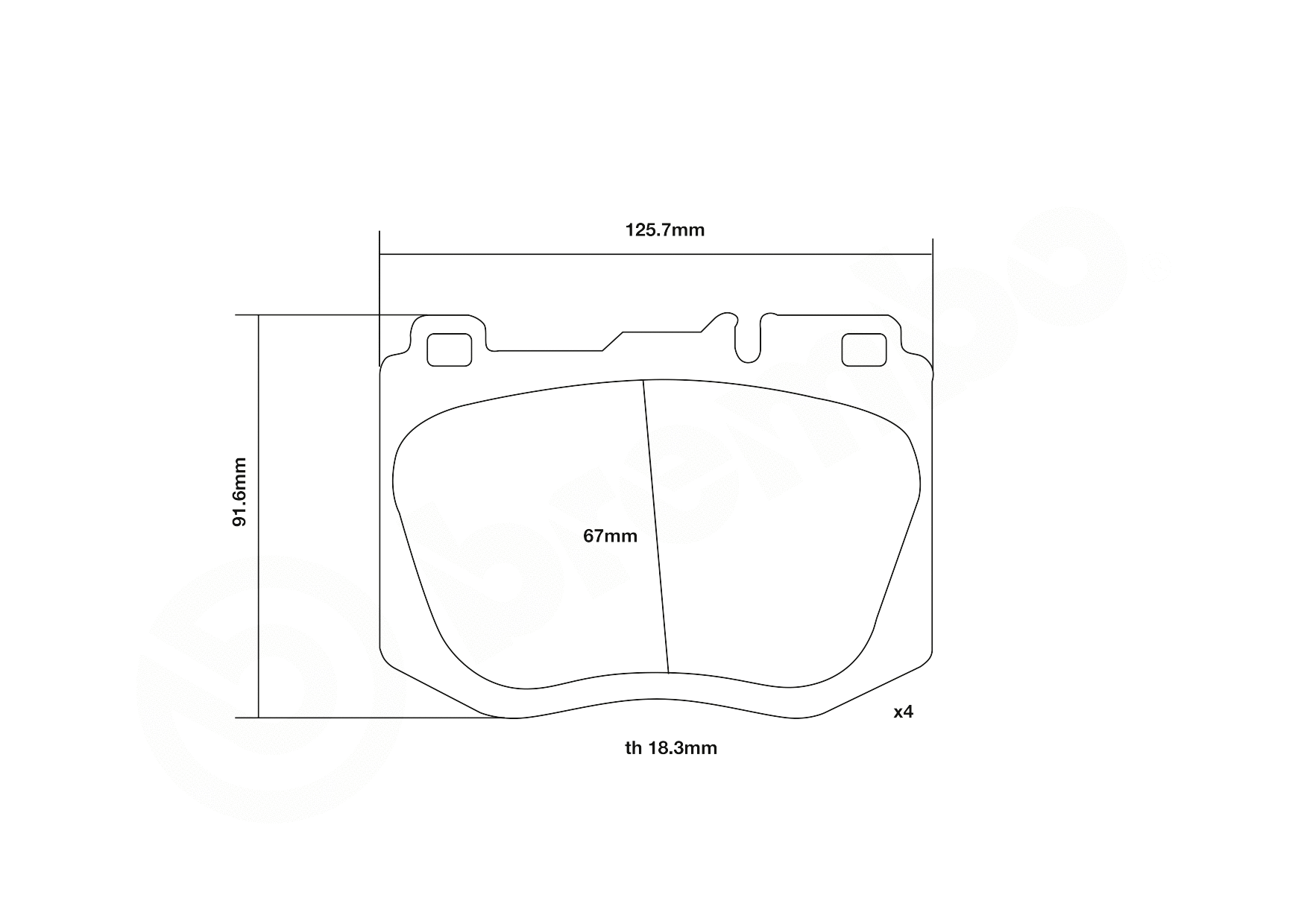 High Performance Brake Pad Set