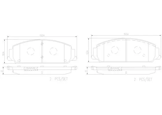 Brake Pad Set, disc brake (P10080N)
