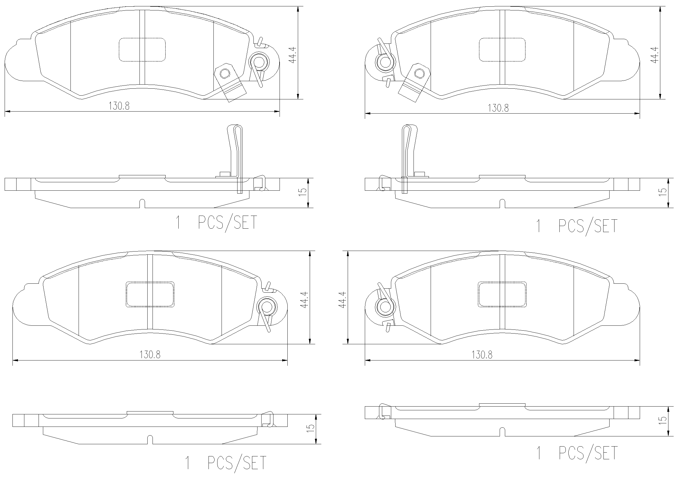 Brake Pad Set, disc brake (P78012N)