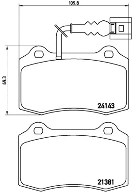 Brake Pad Set, disc brake (P 85 104)