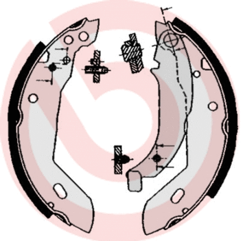 Brake Shoe Set (S 61 512)