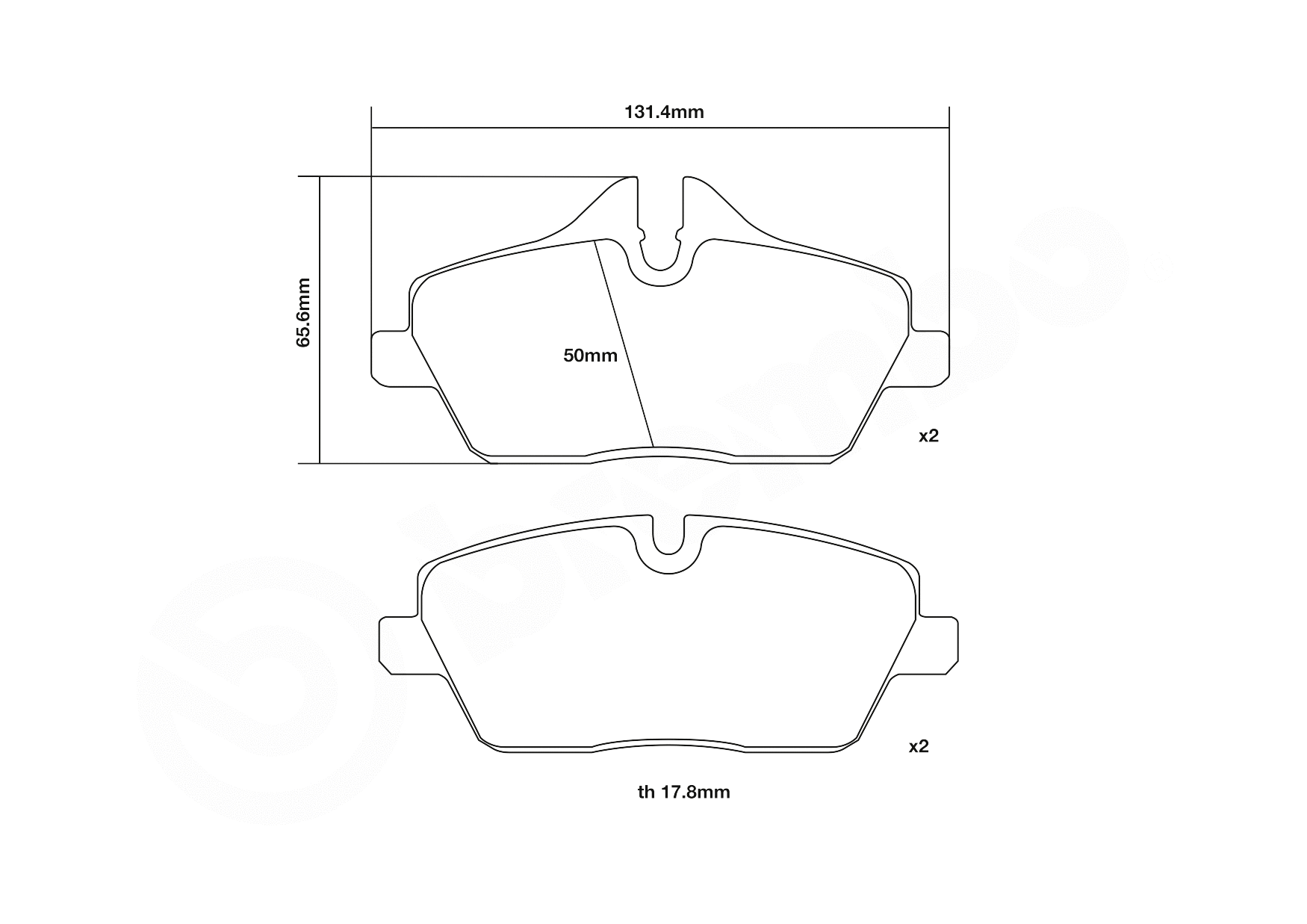 High Performance Brake Pad Set