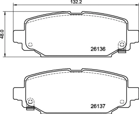 Brake Pad Set, disc brake (P 37 026)