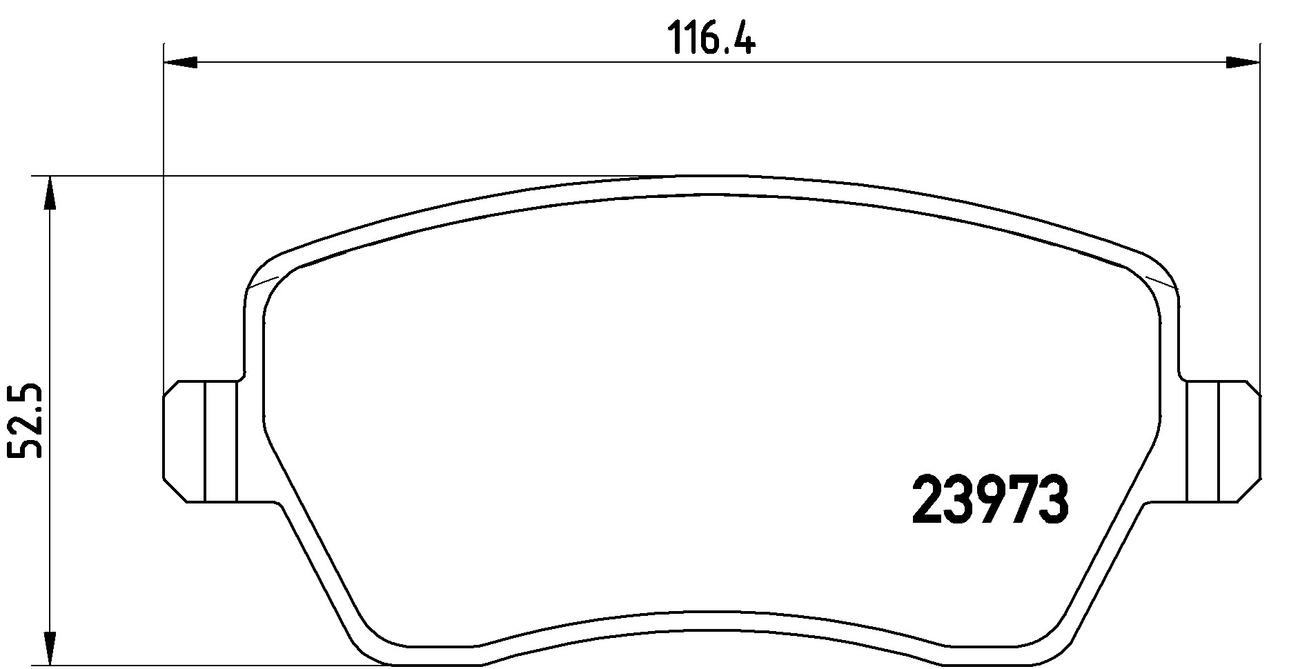 Brake Pad Set, disc brake (P 68 033E)