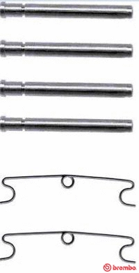 Accessory Kit, disc brake pad (A 02 323)