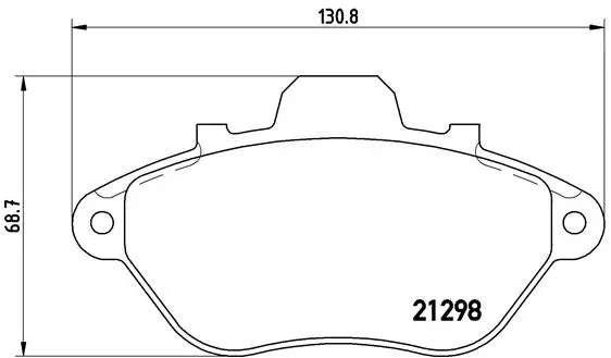Brake Pad Set, disc brake (P 61 039)
