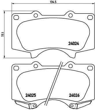 Brake Pad Set, disc brake (P 83 066)
