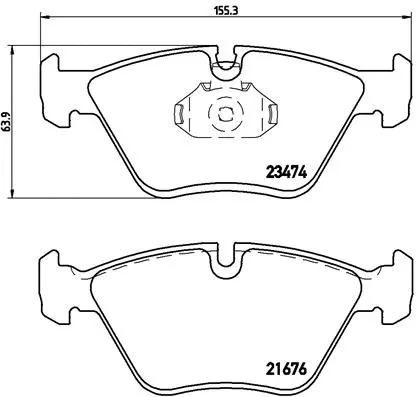 Brake Pad Set, disc brake (P 06 042)