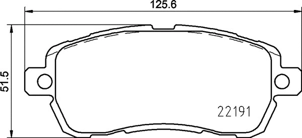 Brake Pad Set, disc brake (P 24 203)