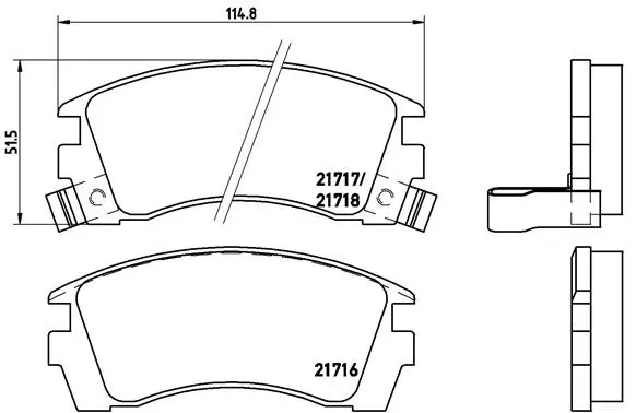 Brake Pad Set, disc brake (P 56 064)
