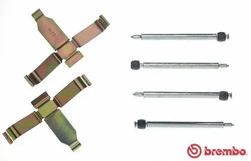 Accessory Kit, disc brake pad (A 02 204)