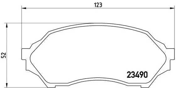 Brake Pad Set, disc brake (P 49 027)