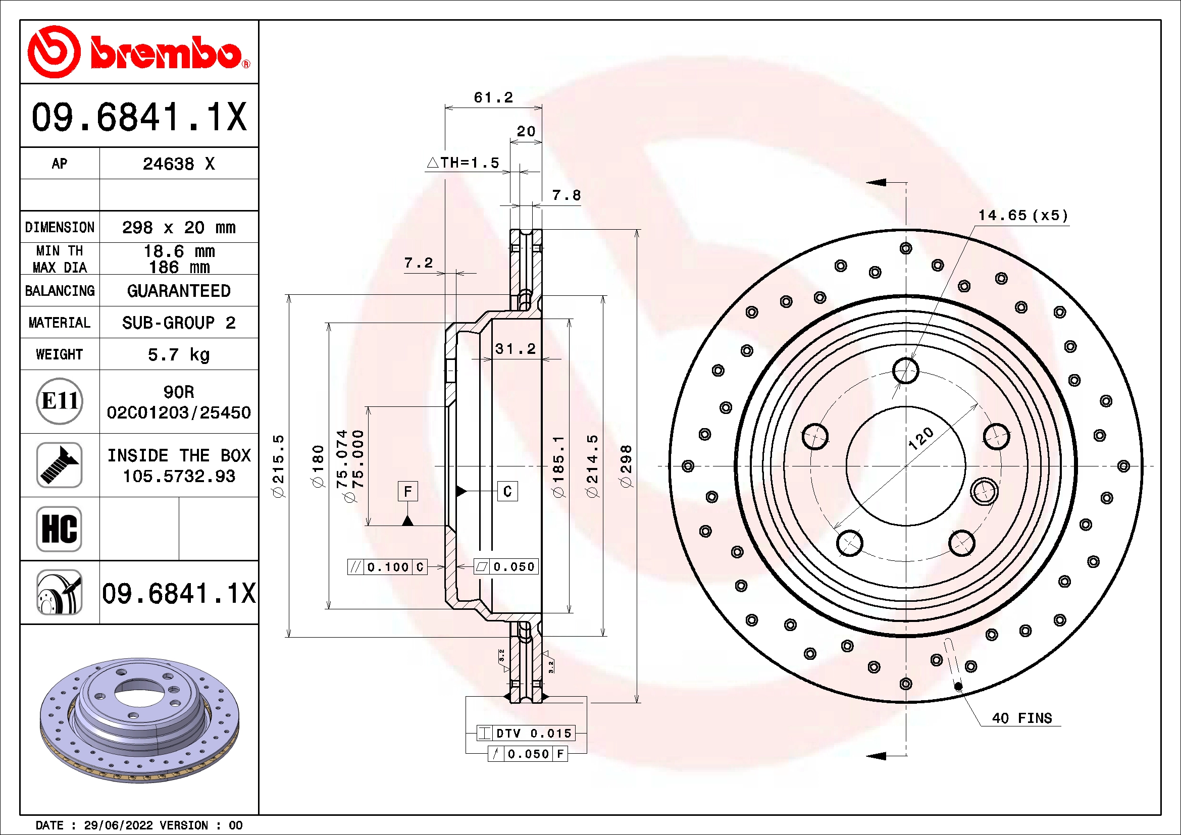Brake Disc (09.6841.1X)