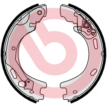 Brake Shoe Set, parking brake (S 44 509)