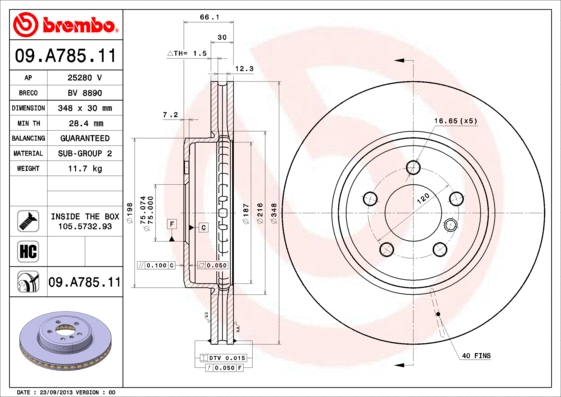 Brake Disc (09.A785.11)